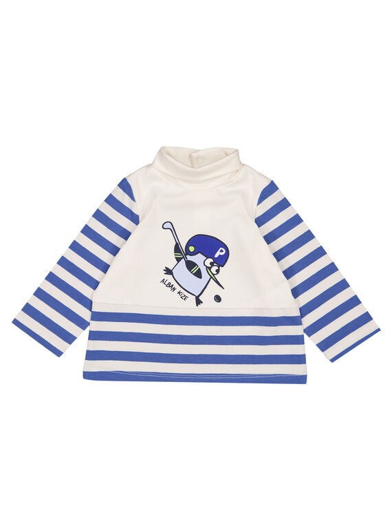 Jersey de punto fino de rayas para bebé niño GUBLASOUP / 19WG10S1SPL001