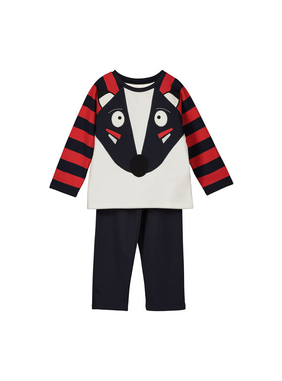 Pijama de muletón para niño FEGOPYJBLAI / 19SH1249PYJ001