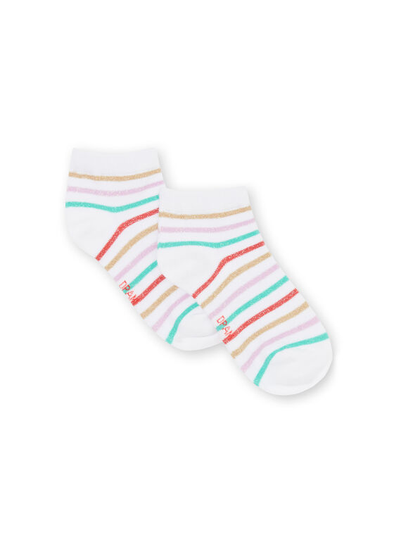 Calcetines de rayas multicolores, para niña LYAVISOCK / 21SI01U1SOQ000