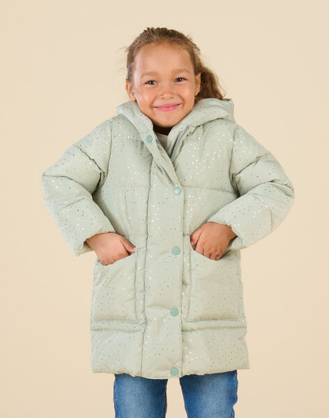 Anorak con capucha con estampado de lunares dorados PALONDOUN1 / 22W901F2D3E626