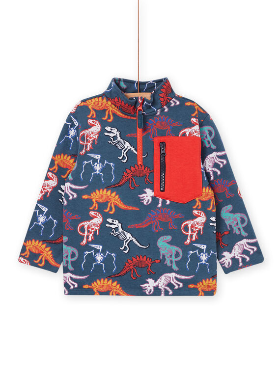 Sudadera con estampado de dinosaurio multicolor POPRISWE / 22W902P1SWEC225