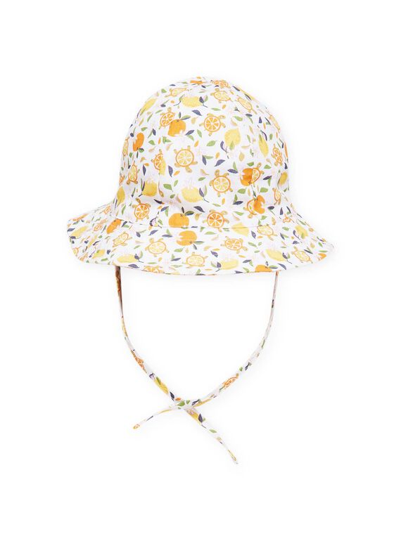 Sombrero blanco y amarillo para bebé niña NYIHOCHA / 22SI09C3CHA000