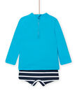 Camiseta y bañador estilo bóxer azul para bebé niño NYUENS / 22SI10L3MAIC215