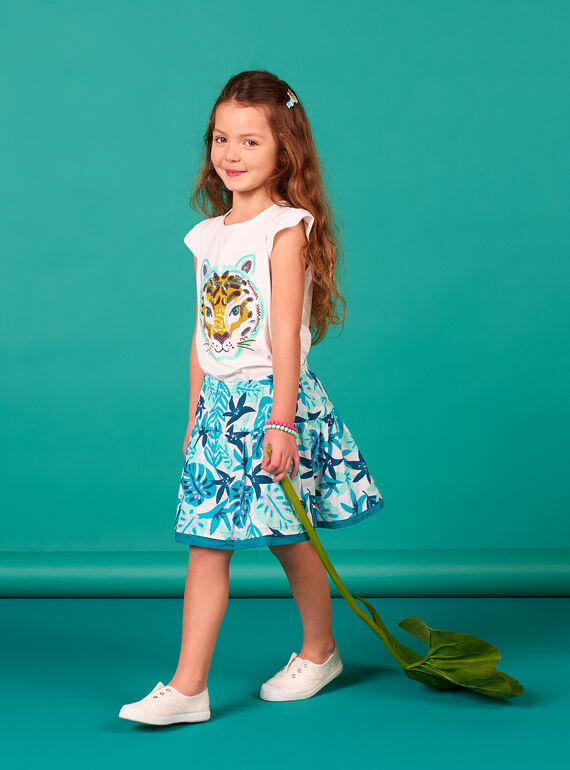 Falda reversible de color azul LAVERJUP1 / 21S901Q1JUP001