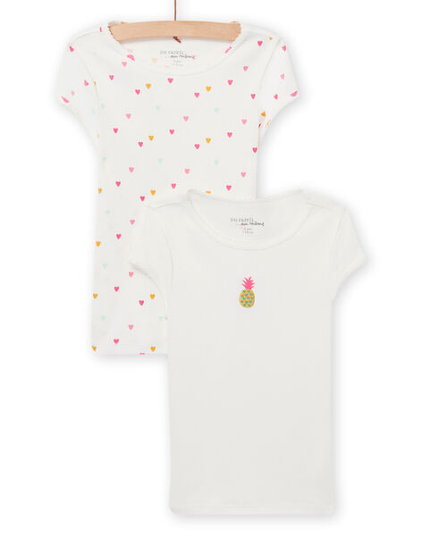 Pack de 2 camisetas con estampado de fantasía para niña NEFATELOV / 22SH11I3HLI001