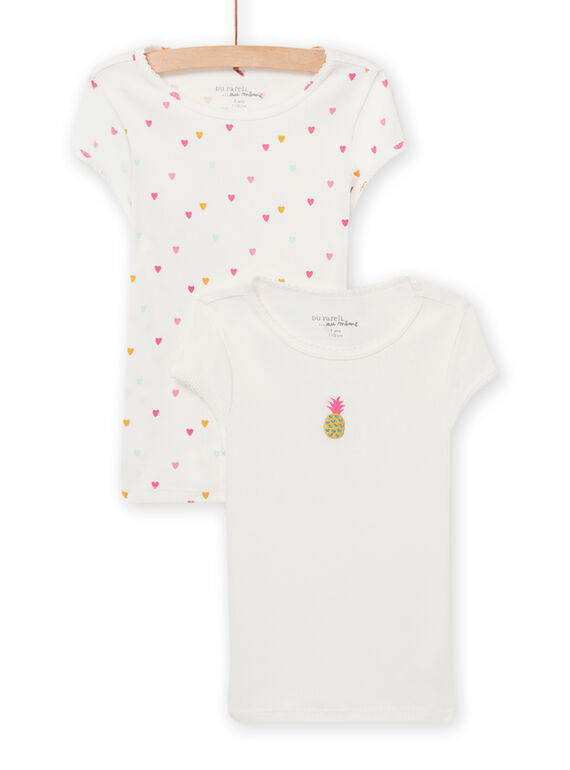 Pack de 2 camisetas con estampado de fantasía para niña NEFATELOV / 22SH11I3HLI001