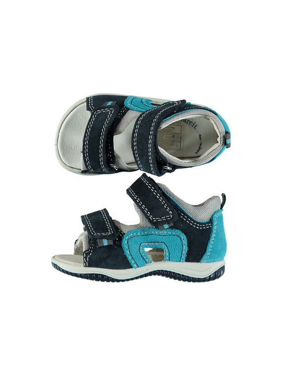 Sandalias de piel para bebé niño FBGSANDMA / 19SK38K4D0E070