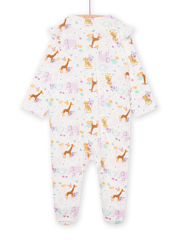Pelele de manga larga con estampado animal 22WH1312GRE001