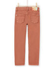 Pantalón marrón claro para niño MOPAPAN / 21W902H1PANI802
