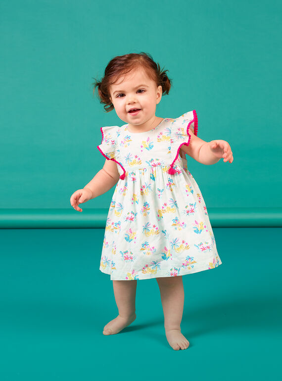 Vestido azul para bebé niña LIVERROB1 / 21SG09Q2ROBG622
