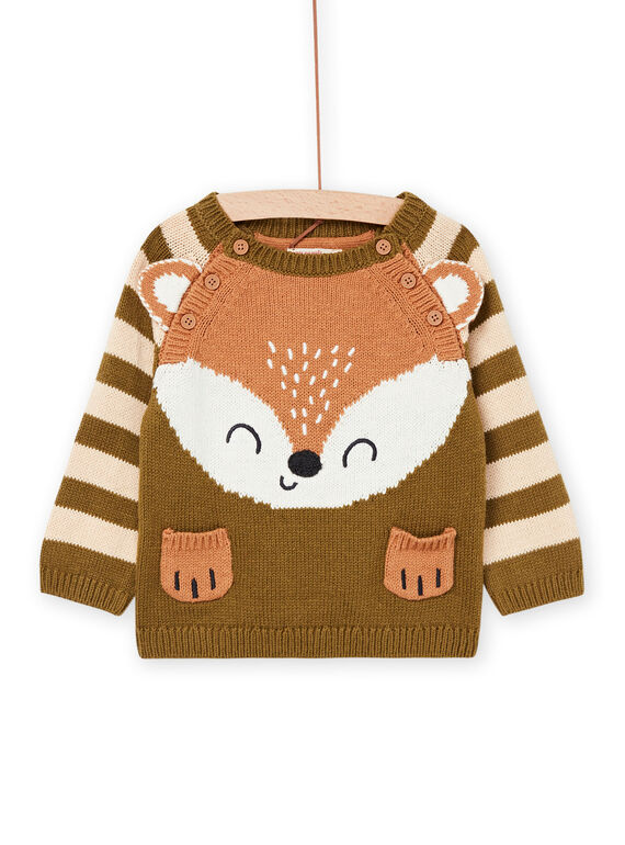 Jersey de punto con dibujo de animal PUPRAPUL2 / 22WG10S2PULG608