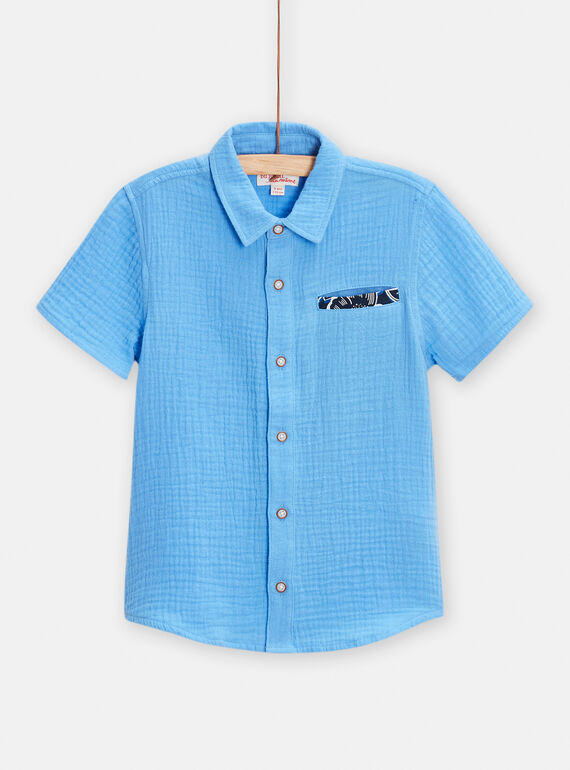 Camisa azul para niño TOPASHIRT1 / 24S90222CHM216