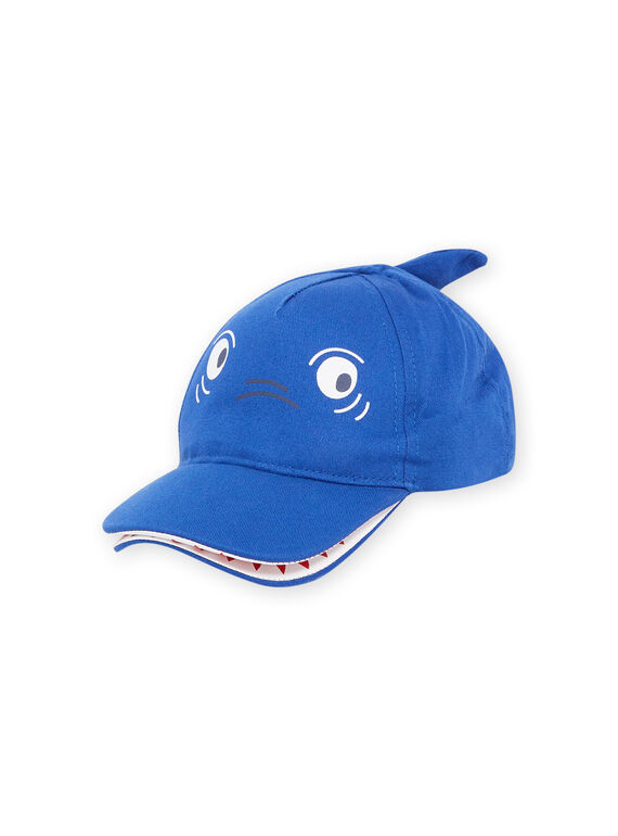 Gorra azul con dibujo de cara de tiburón 3D RYOJOCHA9 / 23SI02C2CHAC238