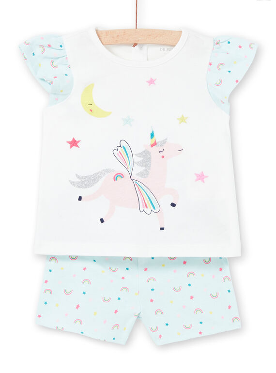 Pijama azul para bebé niña LEFIPYJNUI / 21SH13C1PYJC218
