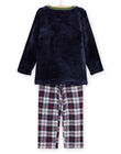 Pijama de terciopelo con dibujo de oso PEGOPYJTED / 22WH1231PYJ705