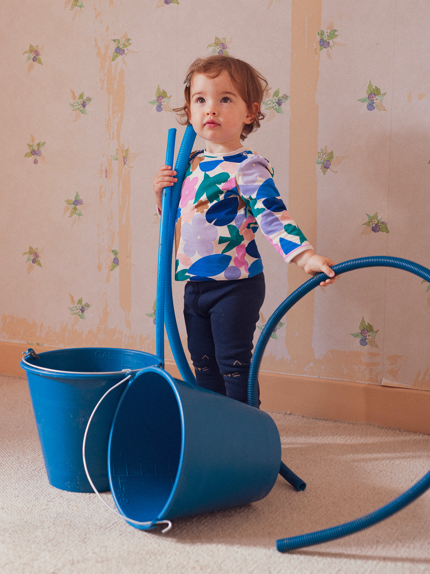 Camiseta reversible para bebé niña
